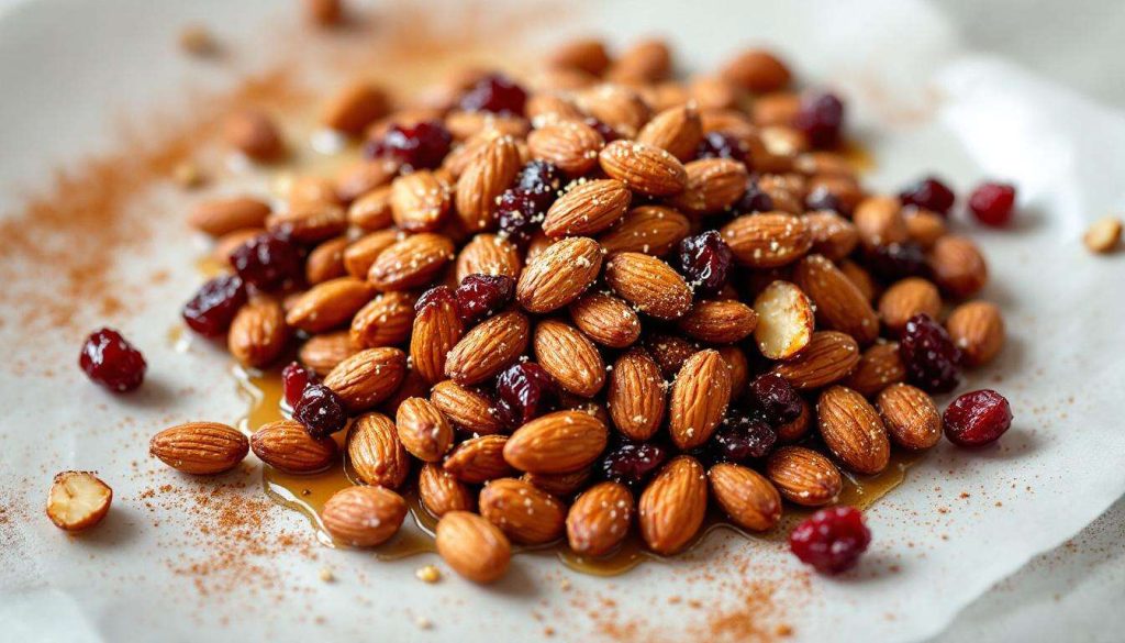 Amandes sucrées-salées légères aux cranberries : recette gourmande