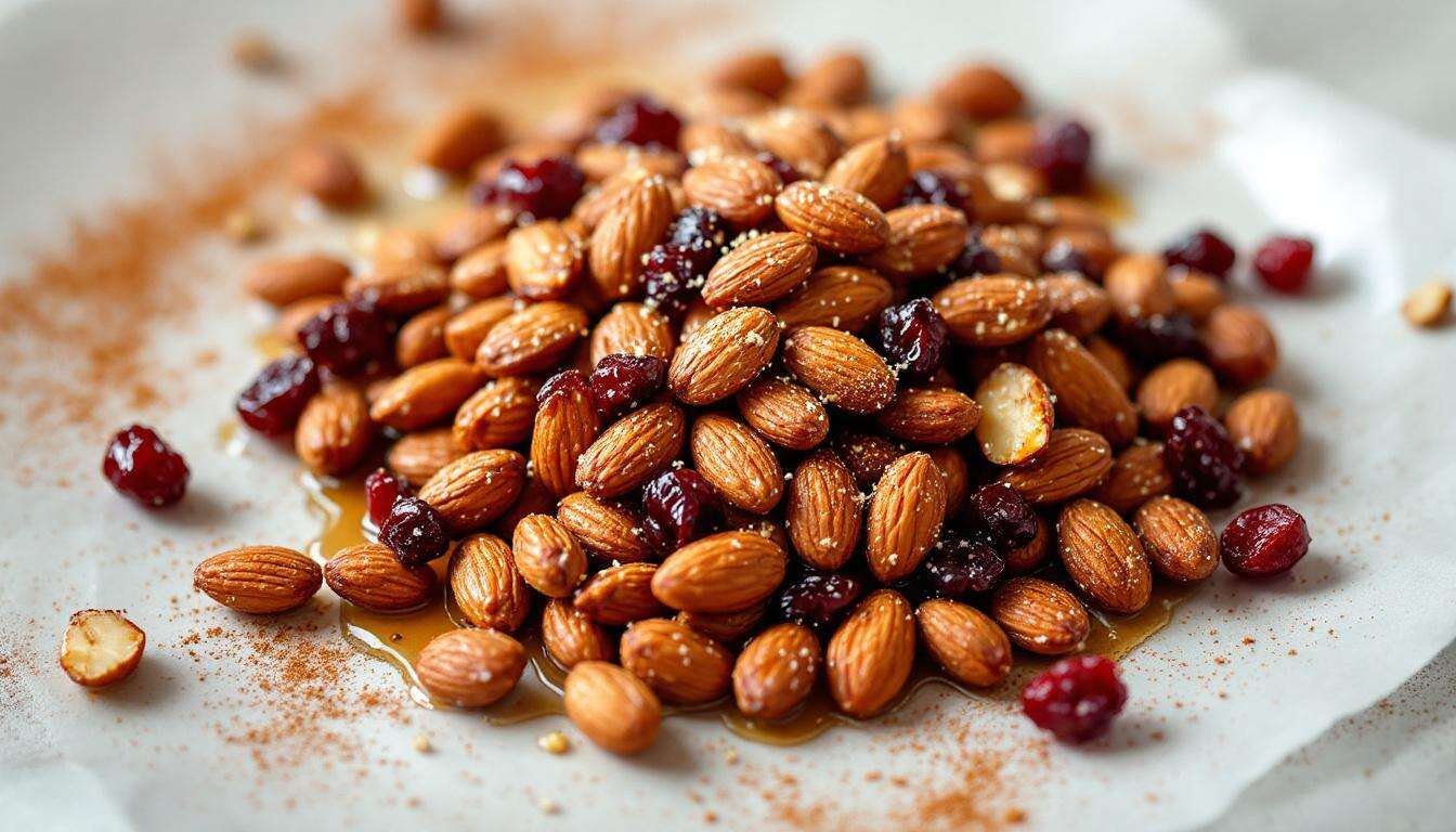 Amandes sucrées-salées légères aux cranberries : recette gourmande