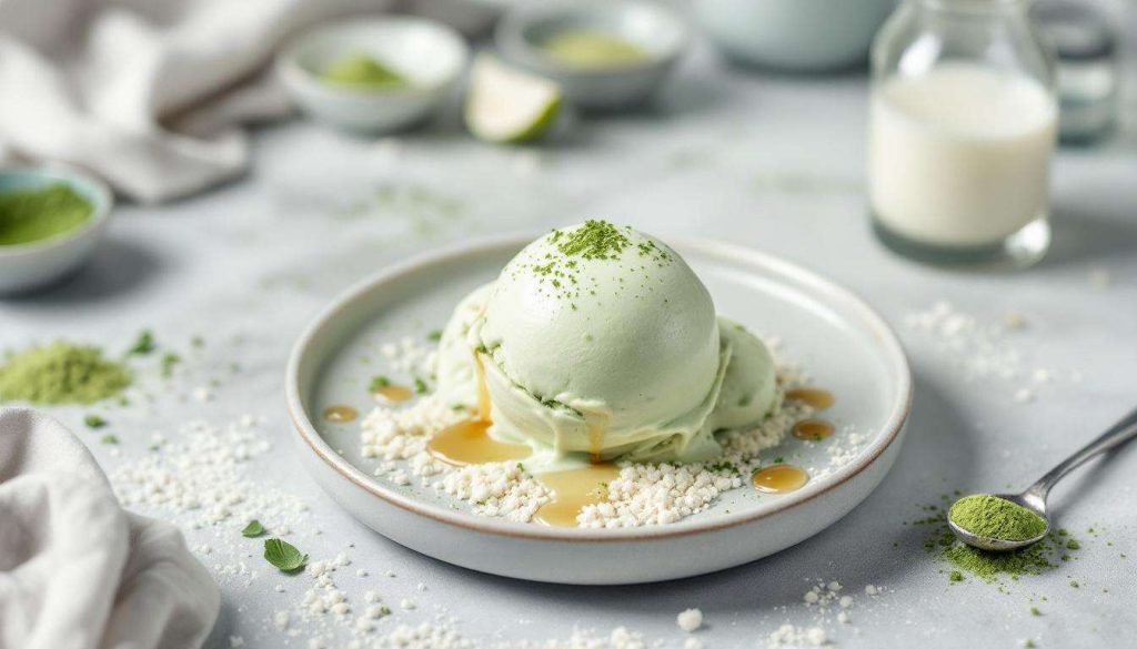 Glace légère au thé vert : recette rafraîchissante et facile