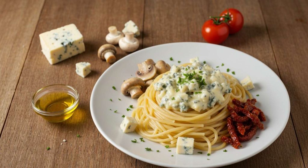 Spaghetti aux légumes : recette de sauce au bleu