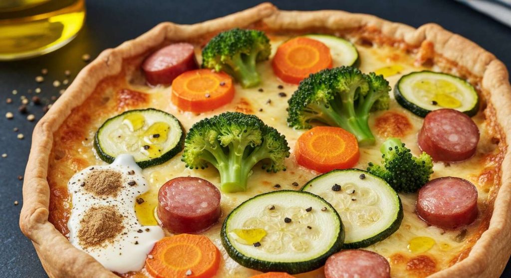 Gratin léger de légumes aux Knacki