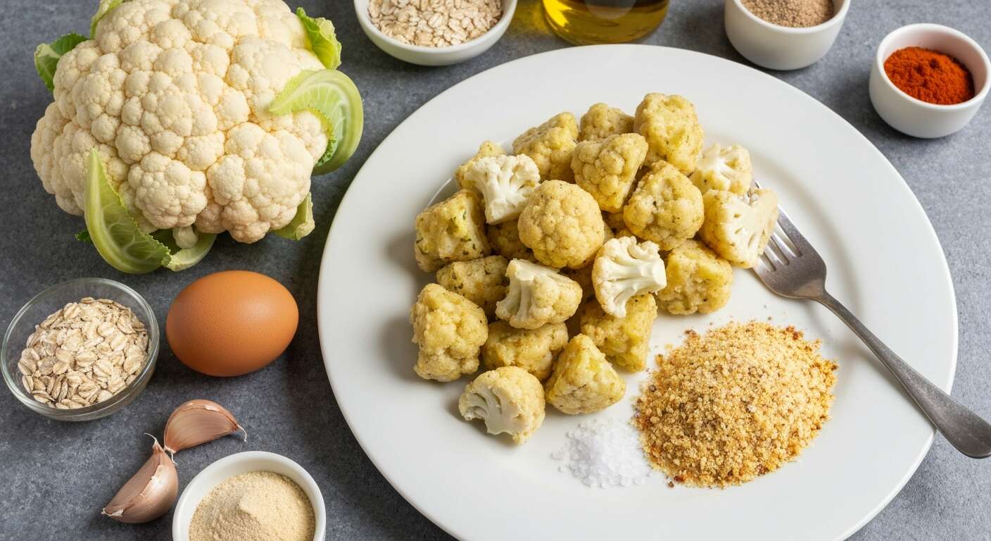 Recette Nuggets de Chou-Fleur et Fromage de Brebis