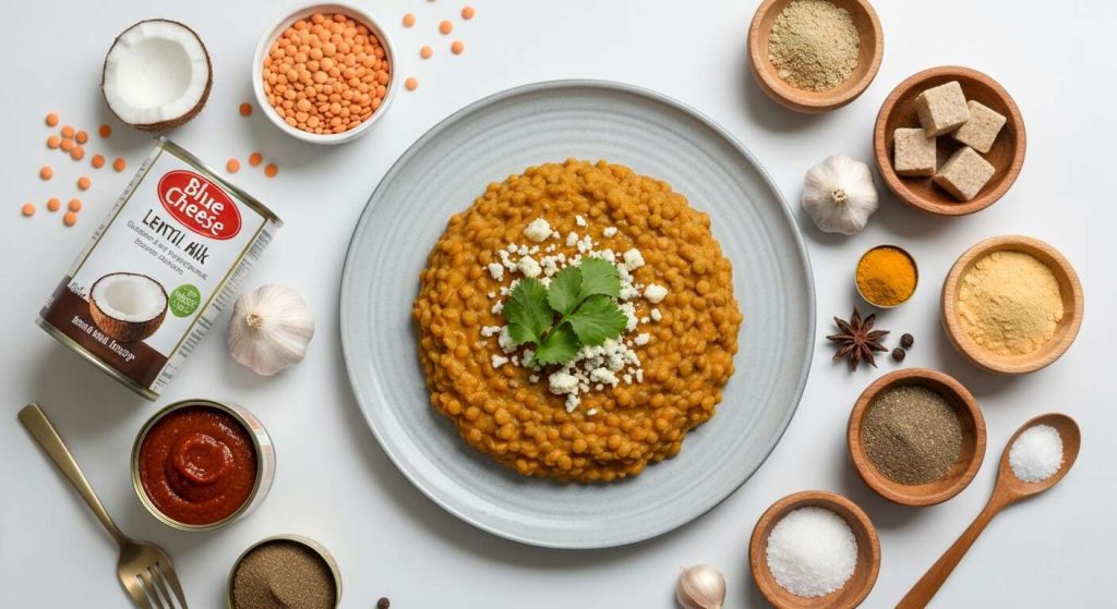 Dahl de Lentilles au Fromage Bleu : recette Savoureuse