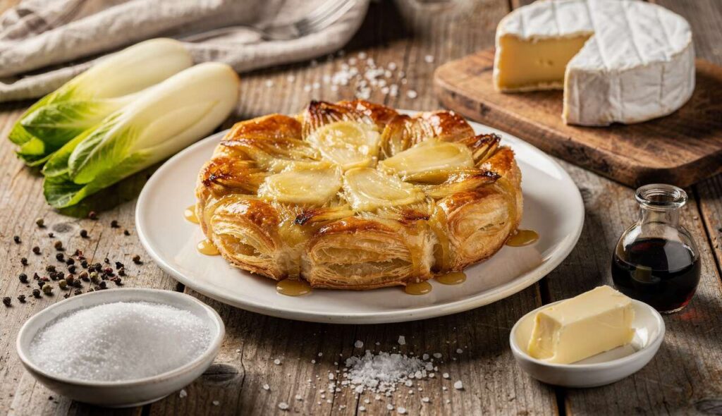 Tatin d'endives au camembert : recette savoureuse