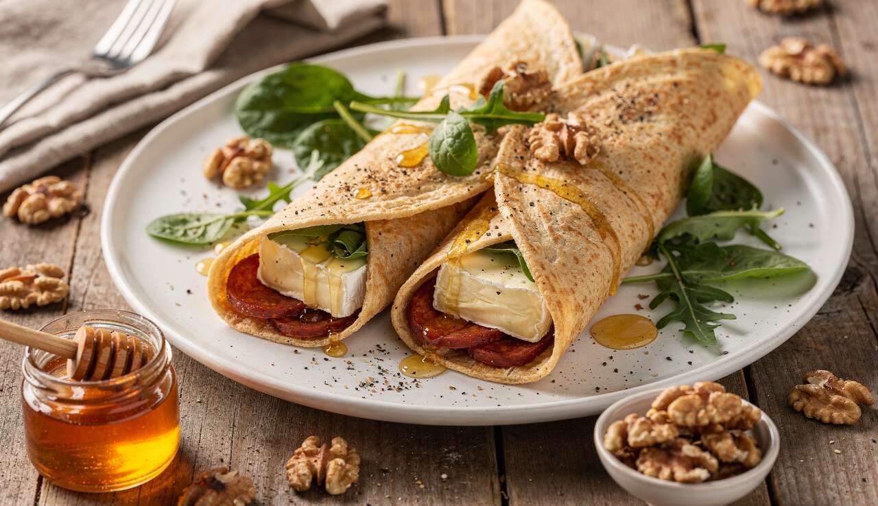 Wrap au brie et chorizo : recette gourmande à découvrir