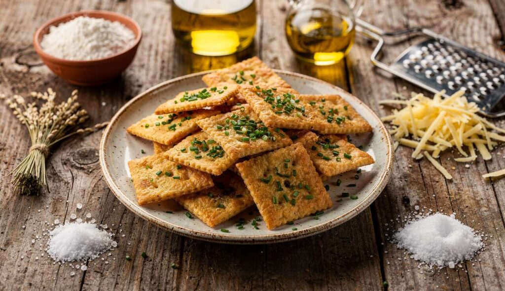 Crackers frais au fromage et ciboulette : la recette parfaite