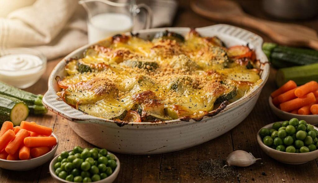 Recette facile : gratin de légumes au fromage