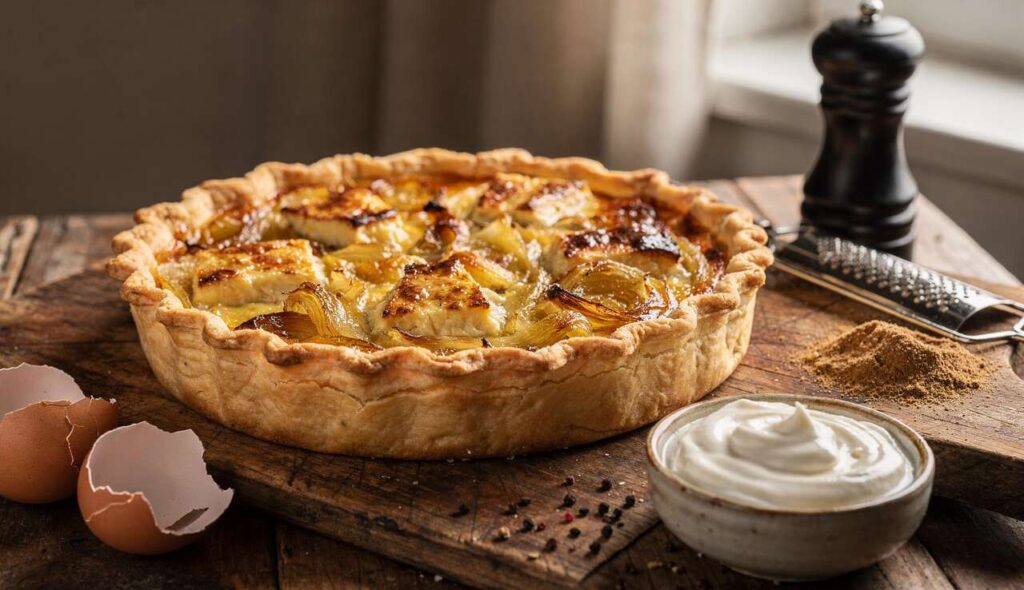 Quiche à l'oignon et Époisses : la recette savoureuse