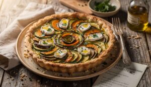 Quiche Végétarienne Légère en Spirales : recette Savoureuse