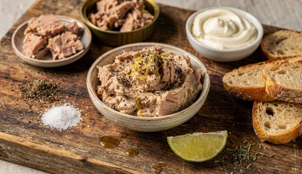 Rillettes de thon : recette au fromage frais et citron vert