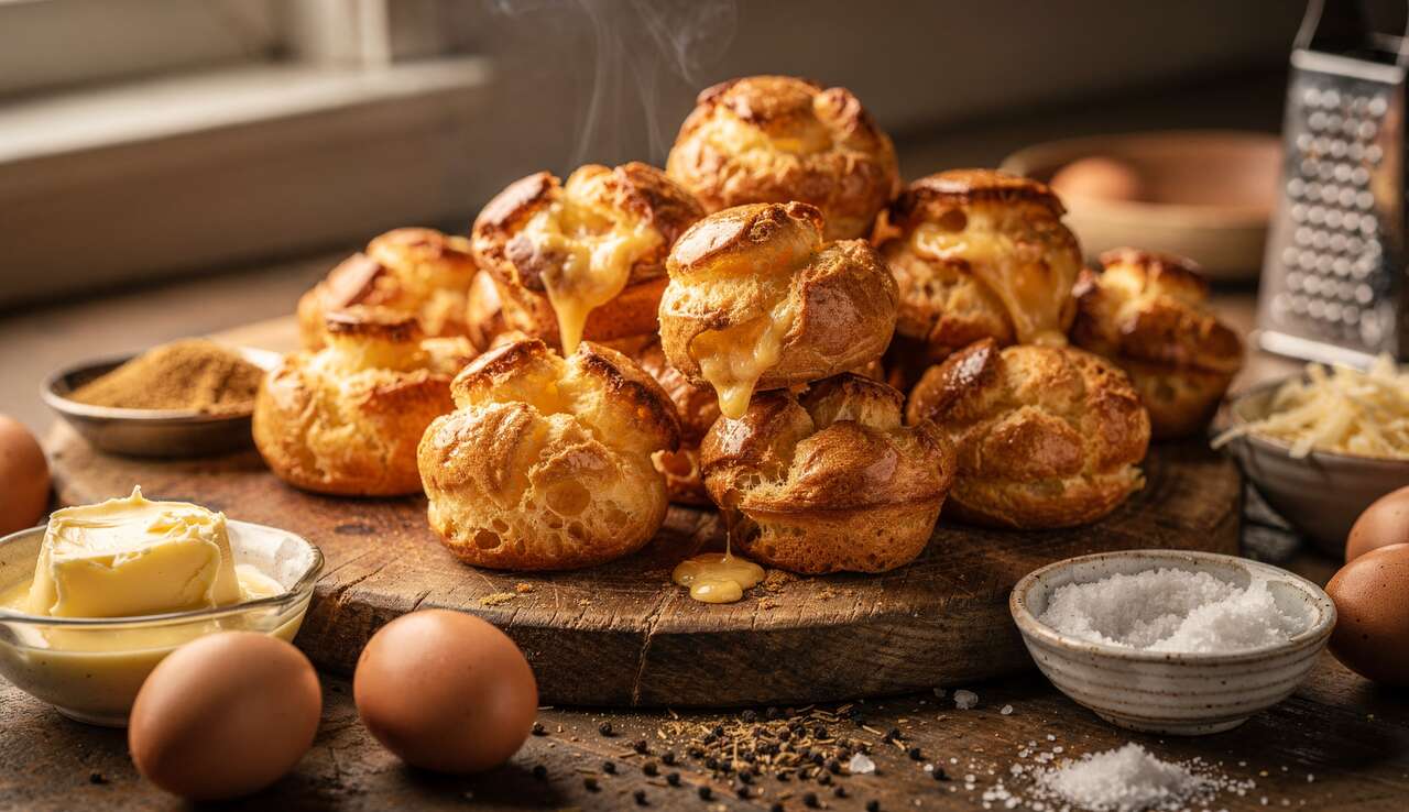 Gougères aux fromages : recette savoureuse et facile