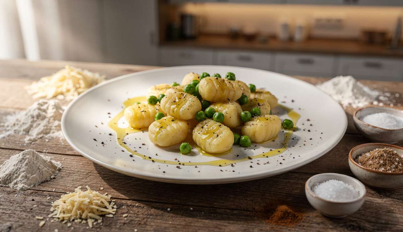 Gnocchis légers aux petits pois : recette facile et savoureuse