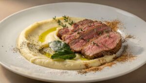 Purée légère et rôti de bœuf à emporter : la recette facile