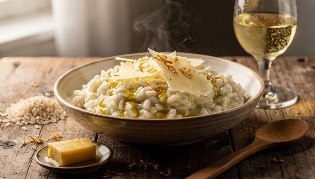 Risotto crémeux au fromage de brebis : recette gourmande