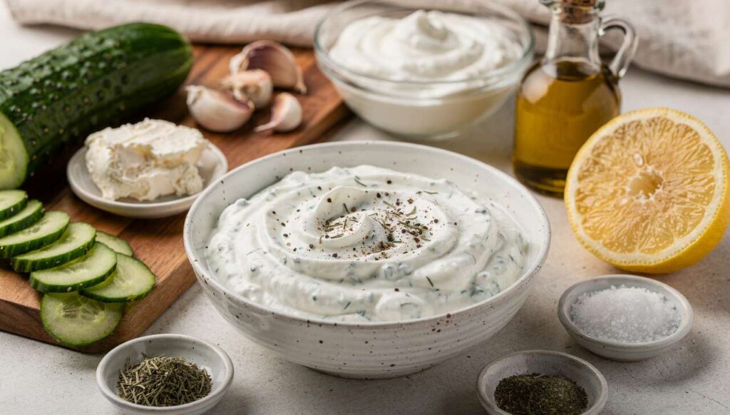 Tzatziki au fromage frais : recette gourmande et facile