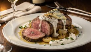 Recette : rôti de bœuf au bleu, savoureuse alliance de fromages