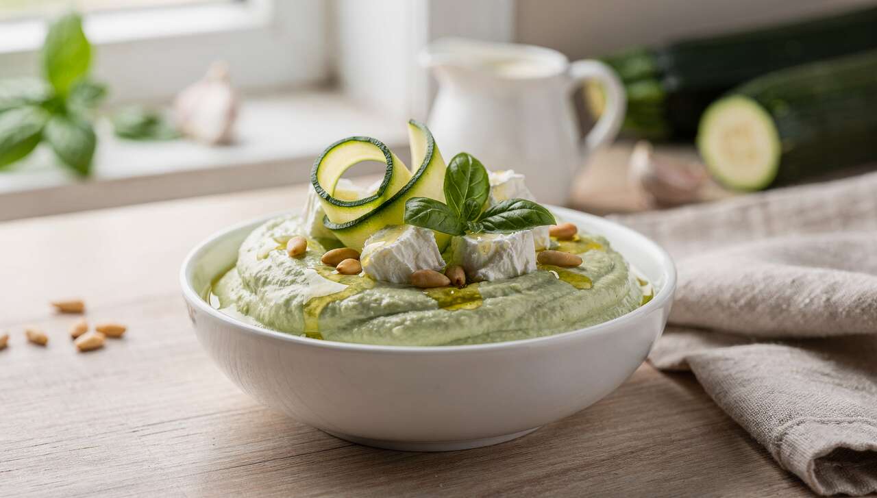 Recette : mousse de courgette au fromage de chèvre frais