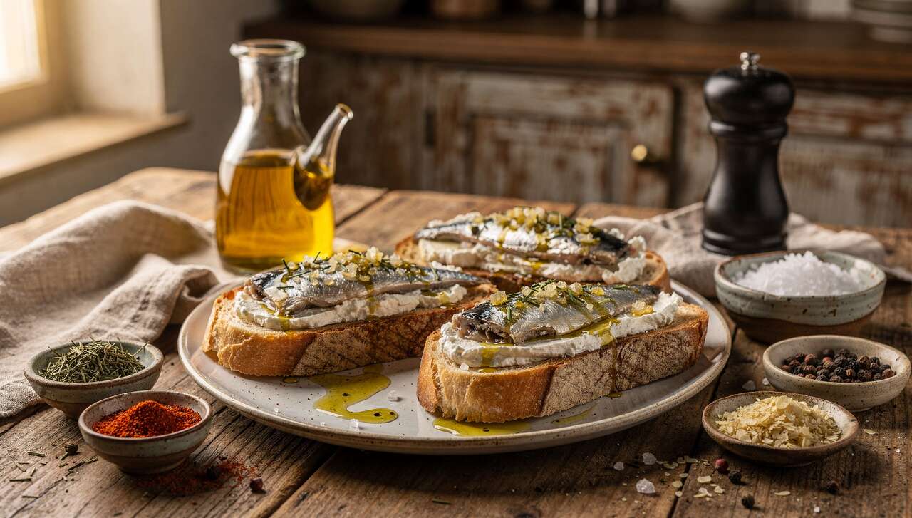 Tartines de sardines au fromage frais : recette savoureuse et simple
