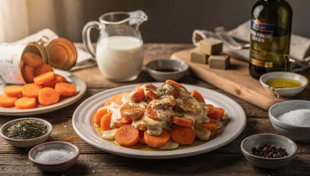 Carottes à la crème légère : recette simple et savoureuse