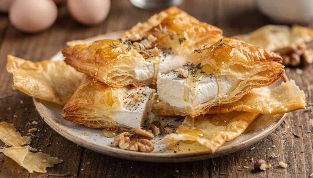 Recette de feuilletés au fromage de chèvre