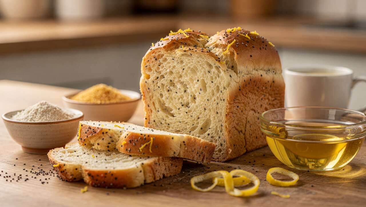 Brioche légère aux graines de chia et zeste de citron : recette gourmande et saine
