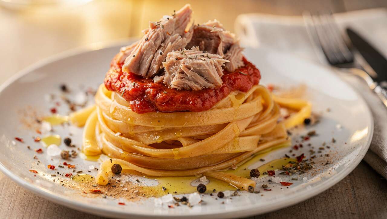 Tagliatelles Légères au Thon et Tomate : recette Express