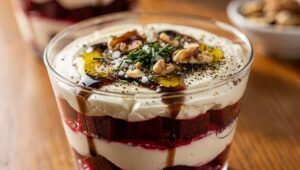 Verrine de betterave au fromage frais : recette gourmande