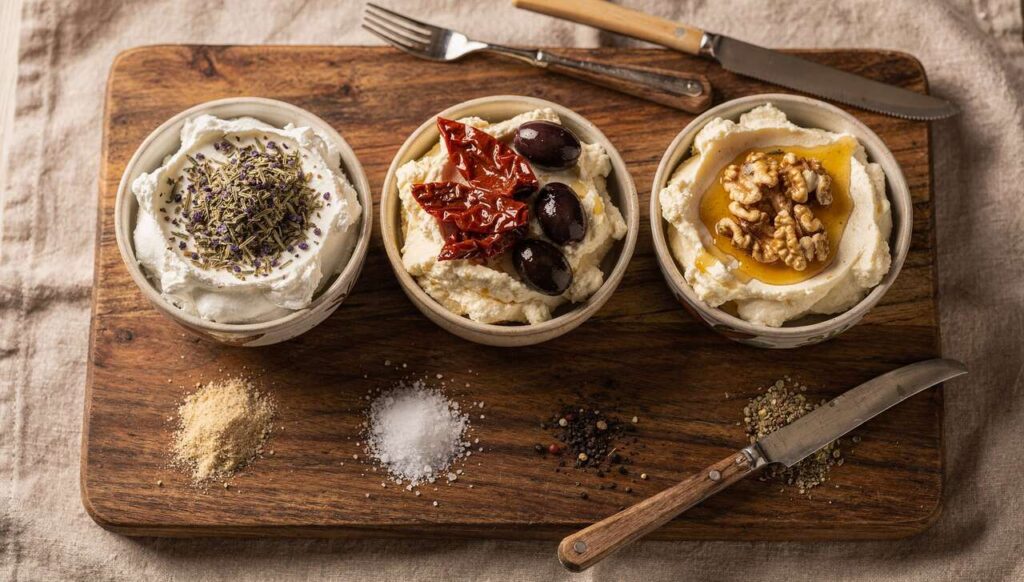 Trio de tartinades au fromage frais : recette gourmande