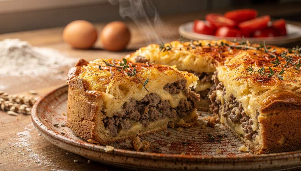 Gâteau à la viande hachée et fromage : une recette savoureuse