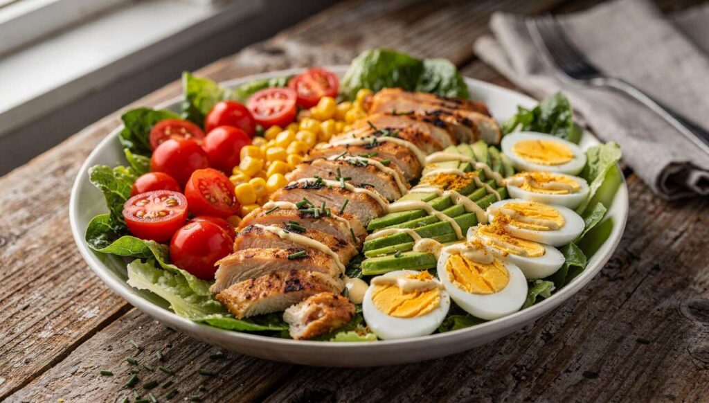 Cobb Salad américaine légère au poulet : recette minceur facile