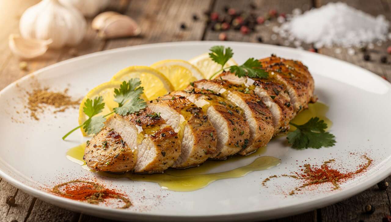 Poulet mariné au citron et coriandre : recette légère pour le Ramadan