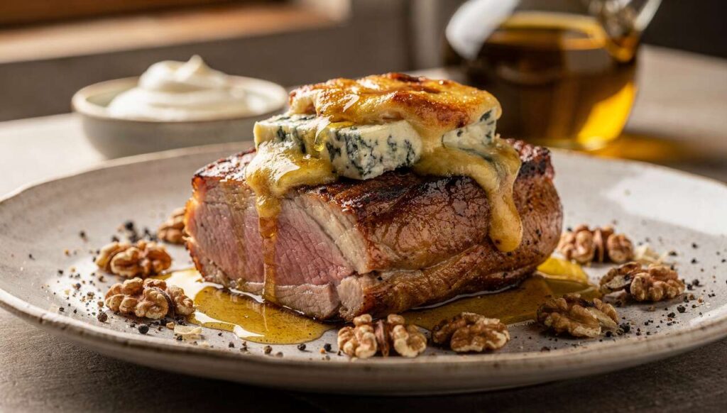 Filet Mignon Gratiné au Bleu : recette Savoureuse