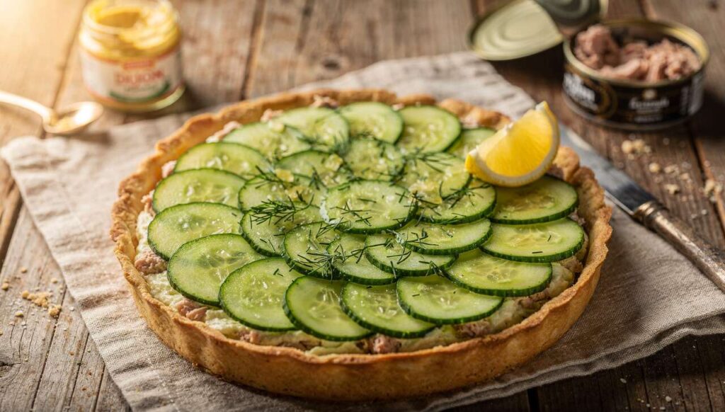 Tarte Légère Concombre Thon : recette Simple et Savoureuse