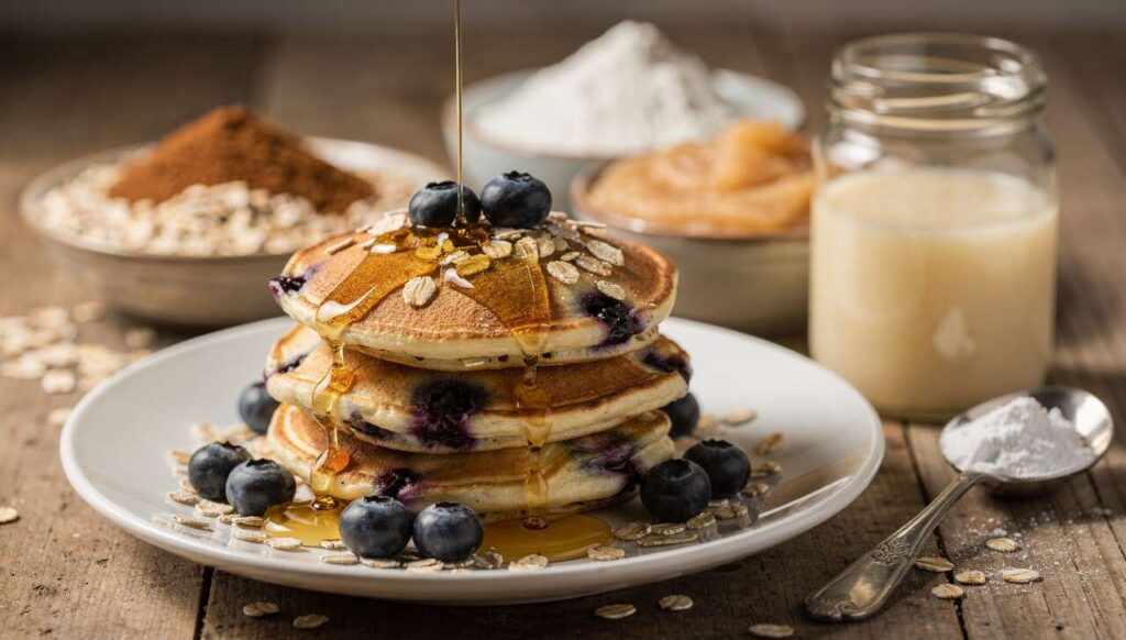 Pancakes légers aux myrtilles : la recette detox parfaite pour le petit-déjeuner
