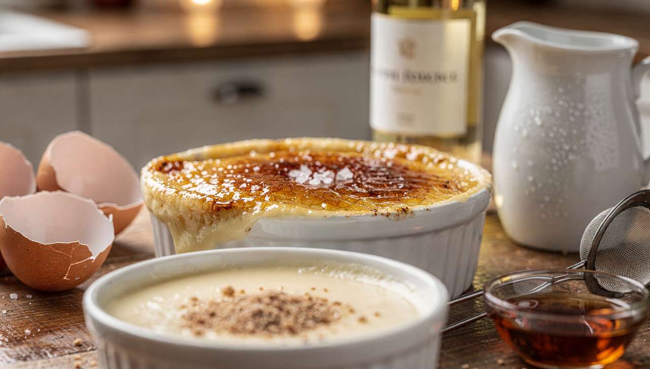 Crème Brûlée Légère au Vin Blanc : recette Savoureuse