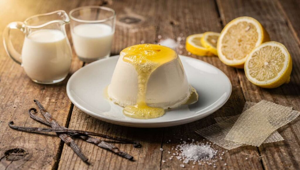 Recette de panna cotta légère au citron facile à réaliser