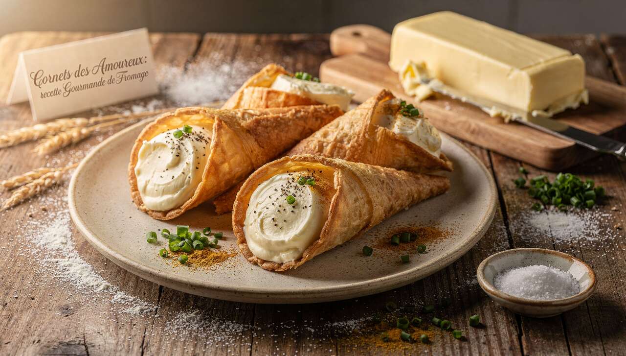Cornets des Amoureux : recette Gourmande de Fromage