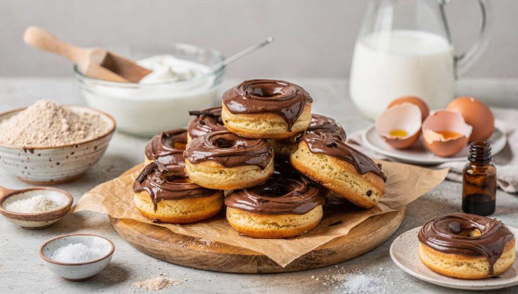 Donuts légers au Nutella cuits au four
