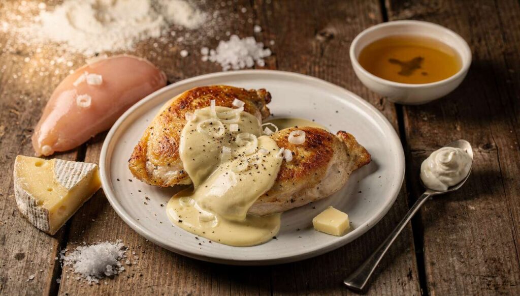 Poulet au Maroilles : recette gourmande et facile