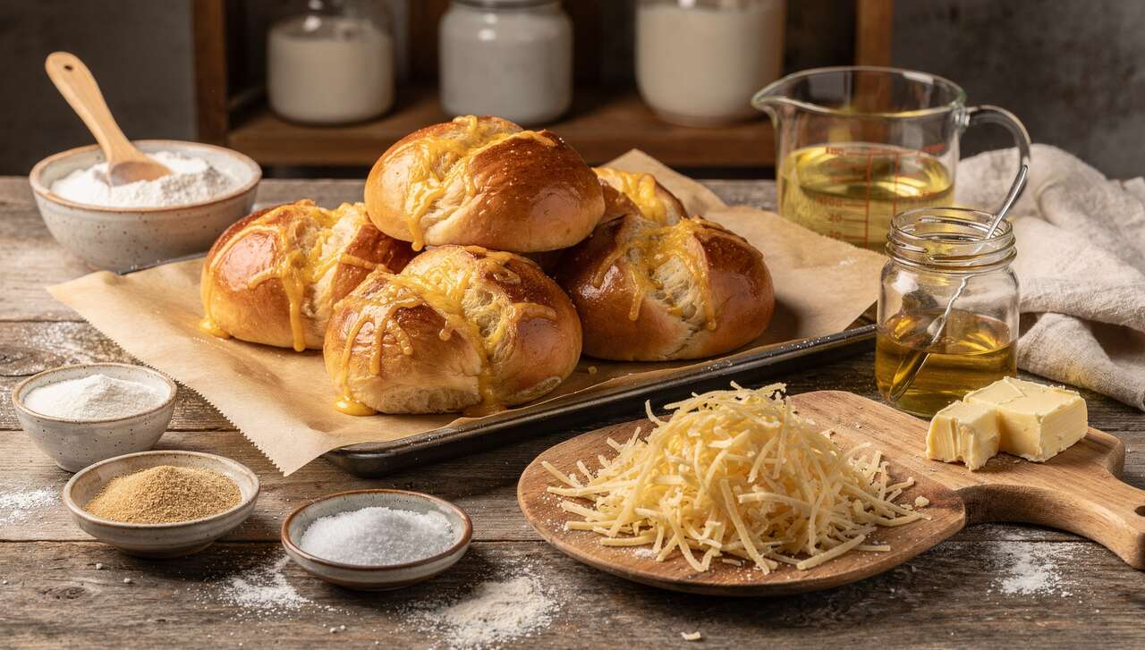 Recette de petit pain déjeuner au fromage