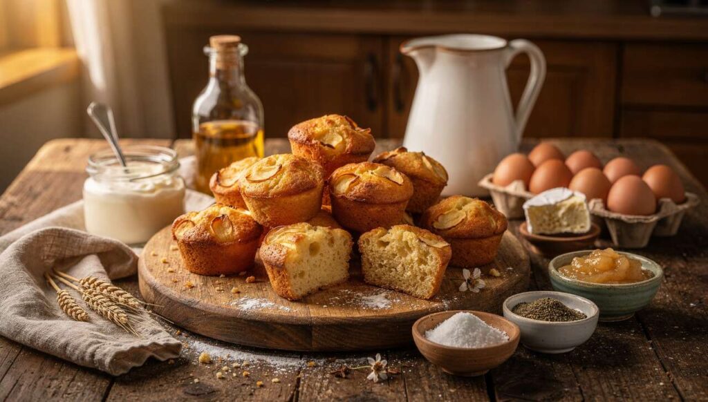 Mini cakes normands : recette pomme et fromage