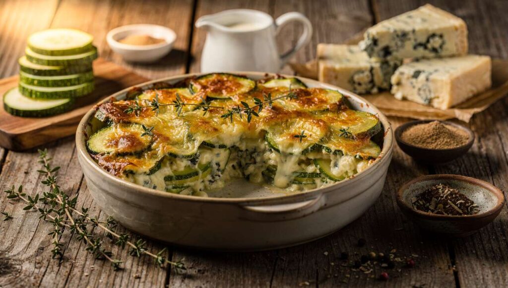 Gratin de courgettes au bleu : une délicieuse recette à découvrir