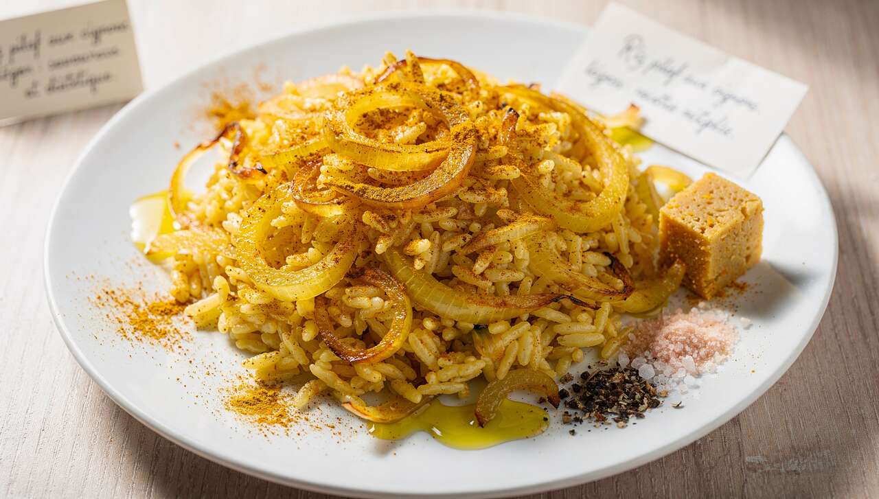 Riz pilaf aux oignons léger : recette savoureuse et diététique