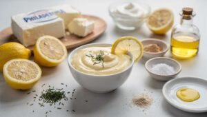 Sauce citronnée au fromage frais : recette savoureuse
