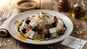 Salade de Riz au Fromage de Brebis : recette Savoureuse