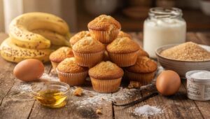 Mini muffins légers à la banane : recette gourmande et facile
