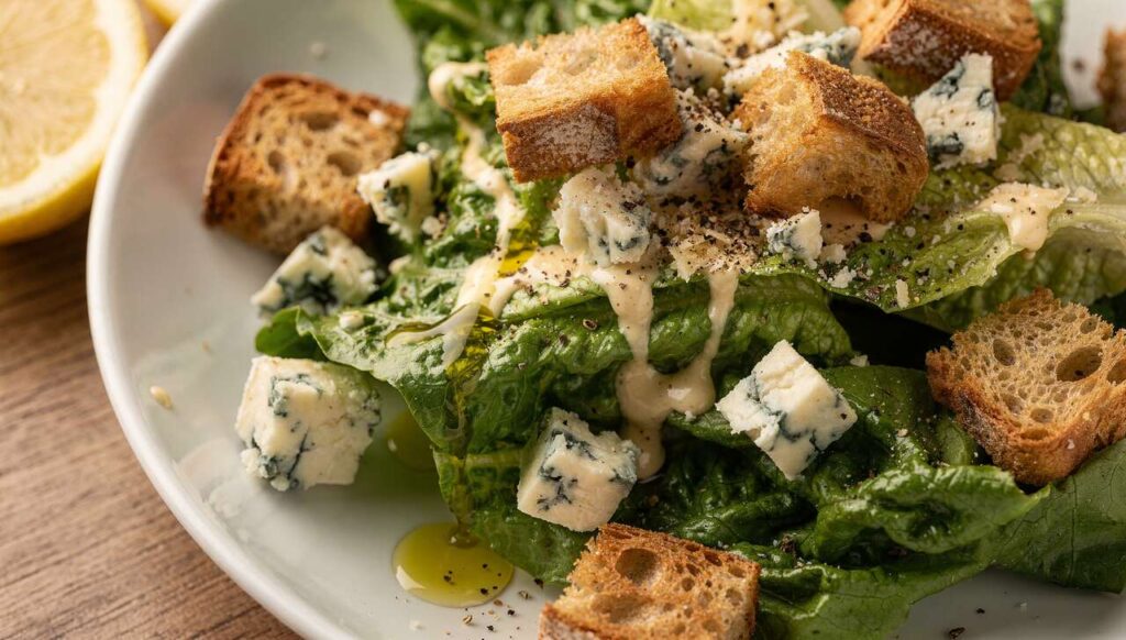 Recette de salade César au bleu