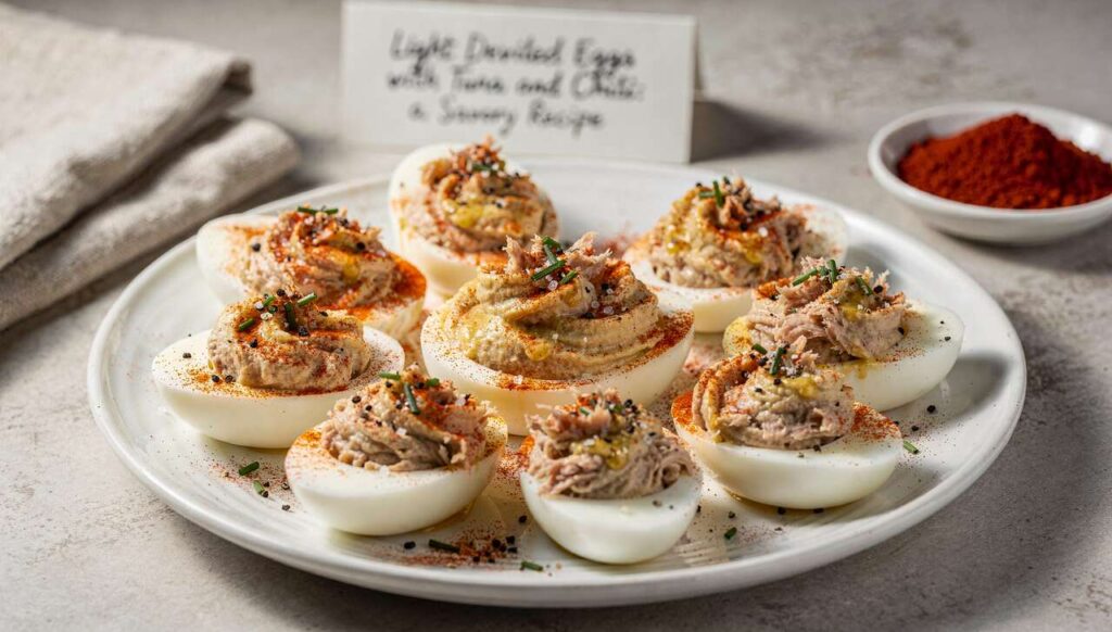 Oeufs Mimosa Légers au Thon et Piment : une Recette Savoureuse