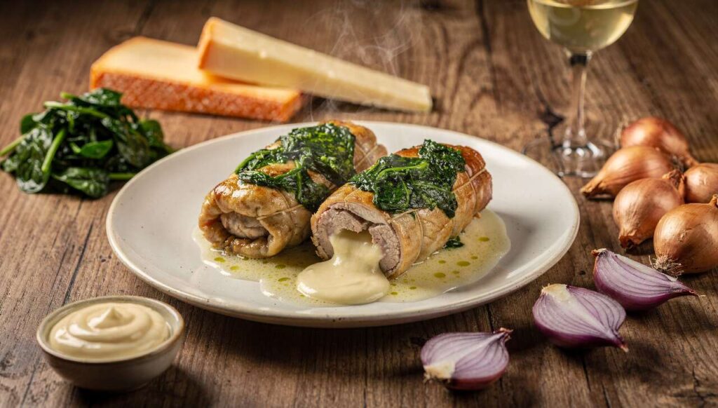 Recette de paupiettes au maroilles et épinards