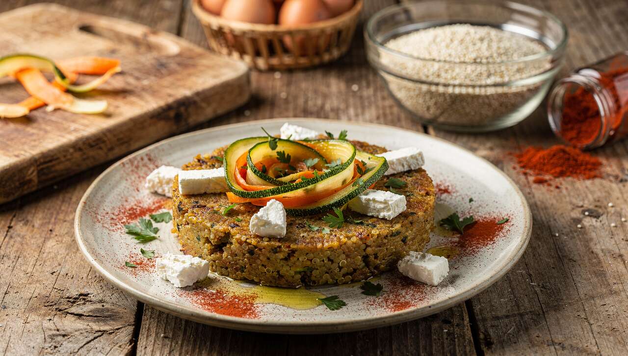 Galette de Quinoa aux Légumes et Chèvre Frais : recette Savoureuse
